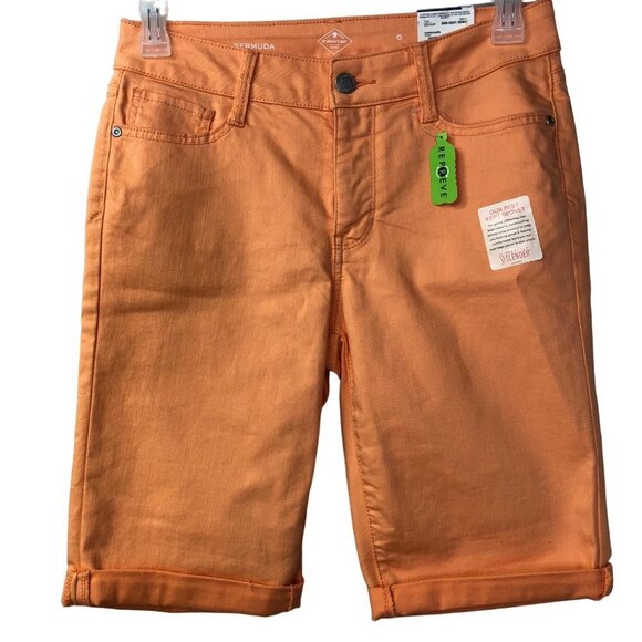 ST JOHNS‎ BAY 11" BERMUDA MID RISE SHORT SZ6 NWT - Picture 1 of 6